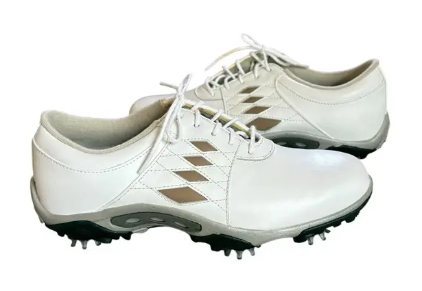 FootJoy Summer Series Leather Golf Shoes Women Size 6 White Brown NWOT