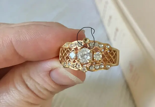 LJ Avon Rosegold Lattice Ring Levinson