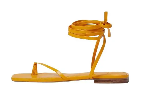 Marc Fisher New!  Mireya Leather Open-Toe Sandal - Size 5