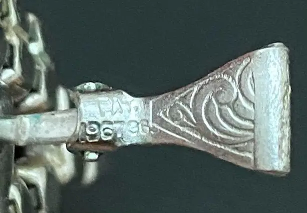 Vintage Signed PAT 1967965 Black/Clear Pave Rhinestones Clip On Earrings 11.0g Black