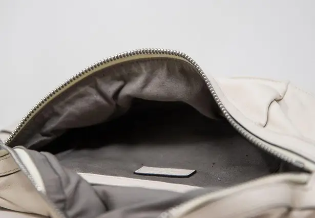 Rag & Bone Commuter Genuine Leather Crossbody Fanny Pack Travel Purse Bag Ivory