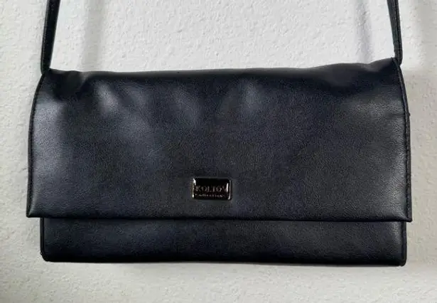 Kolton Black Leather Shoulder Bag with Minimalist Design