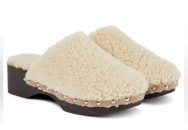 Ancient Greek Sandals x Zeus + Dione Shearling Clogs Size 11