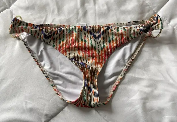 Voda Swim Womens Size Large Bikini Bottom Orange Summer Beach Made In USA