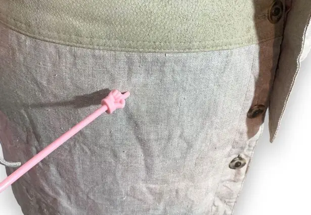 Margaret Godfrey Linen Suede Trim Vest Skirt Set Size 8