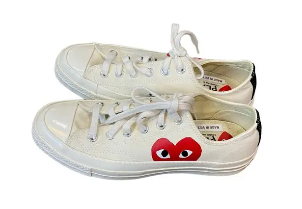 Converse  All Star COMME DES GARÇONS PLAY Hidden Heart Low Top Sneaker Sz 8 NWOT - Image 6