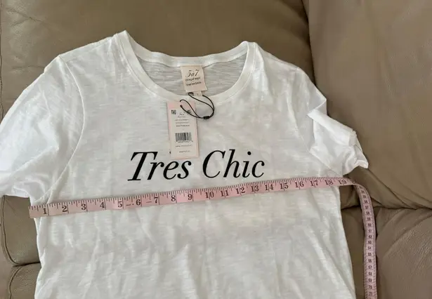 Cinq à Sept Cinq A Sept Très Chic ShrunkenTee 100% Cotton 