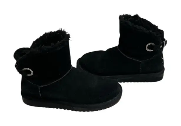 Koolaburra by UGG Remley Mini Suede Boots Black 1105809 Women's 6