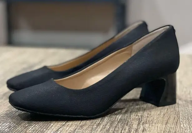 NYDJ  Fay Stretch Pumps In BlackLast Denim Black