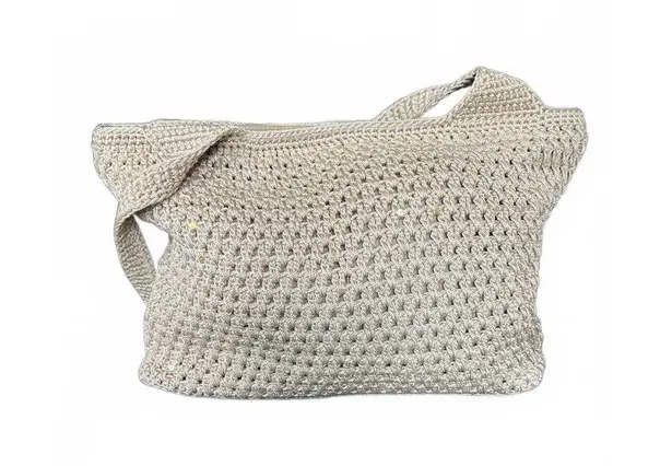 The Sak Crochet Beige Shoulder Bag