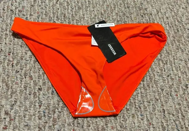 Weekday NWT  Ava Swim Bottoms Orange- Size Medium