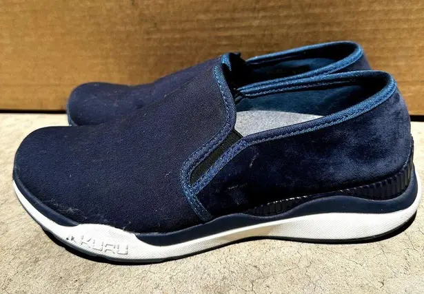 Kuru Cruise Slip On Sneakers Casual Walking Shoe Suede Leather Blue 8