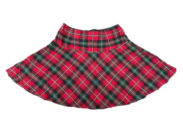 Fun & Flirt Y2K Red Mini Plaid  Preppy Skirt