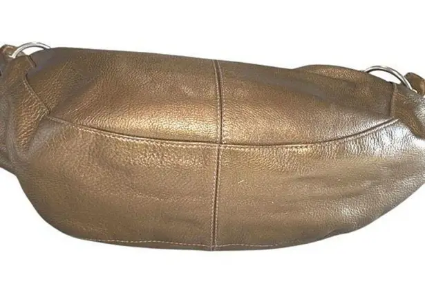 Hobo International Slouch 90s Style Gold Shoulder Bag w/story card Medium