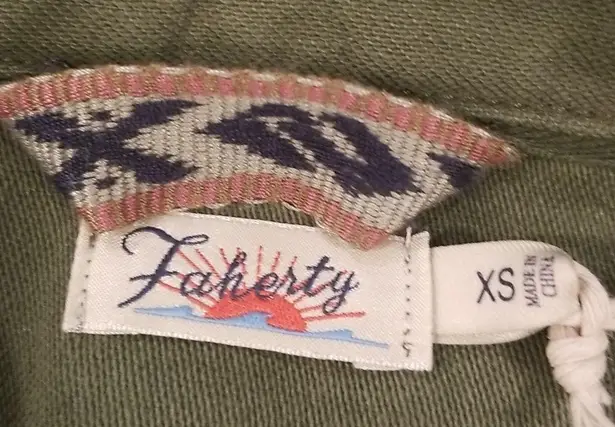 Faherty ππ Savannah Cotton Overshirt Jacket~ Fatigue Green XS NWT