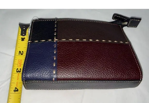 The Sak NEW Purse Leather Suede Patchwork Multicolor Boho Hippie Coin Pouch