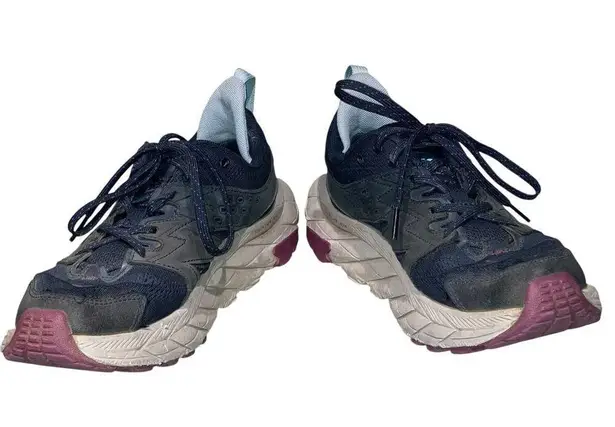 Hoka Women’s Navy Blue Anacapa Breeze Low Trail Running Shoe-size 9