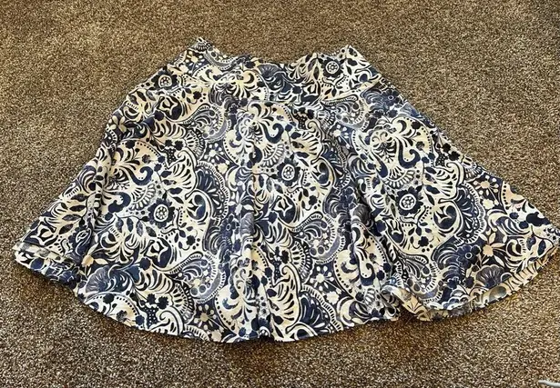 Ralph Lauren Woman’s size 14 Lauren  blue and white batik skirt