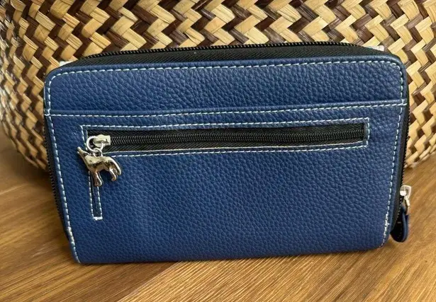 NWOT Bradford Exchange Eddie LePage Spirit Of The Wilderness Trifold Wallet Wolf Blue