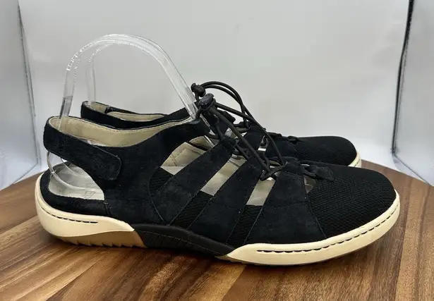 Dansko Riona Comfort Shoes Black Strappy Casual Travel Women's 40 US 9-9.5