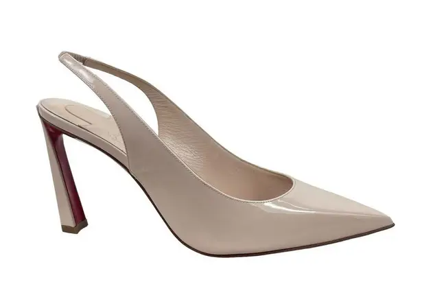 Christian Louboutin  Condora 85mm Patent Leather Slingback Pumps Size 38