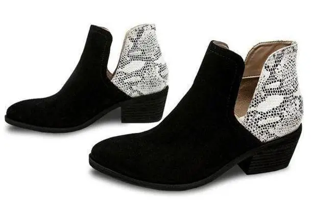 Mercy Made Jillian Bootie Vegan Black Size 6.5