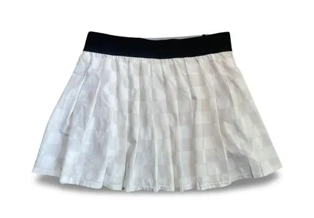 Joy Lab Light Checkered Pleated Tennis Skirt