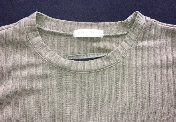 Awake Ribbed Blouse With Back Cutout Small