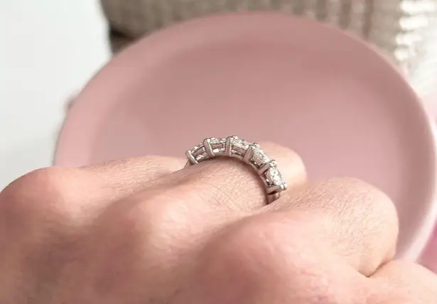 1.5 Carat Moissanite Diamond Band 5