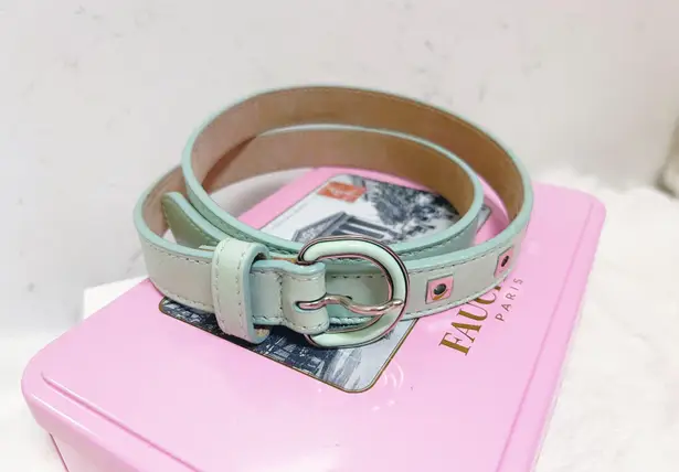 Proenza Schouler Authentic Mint Green Leather Women’s Waist Belt