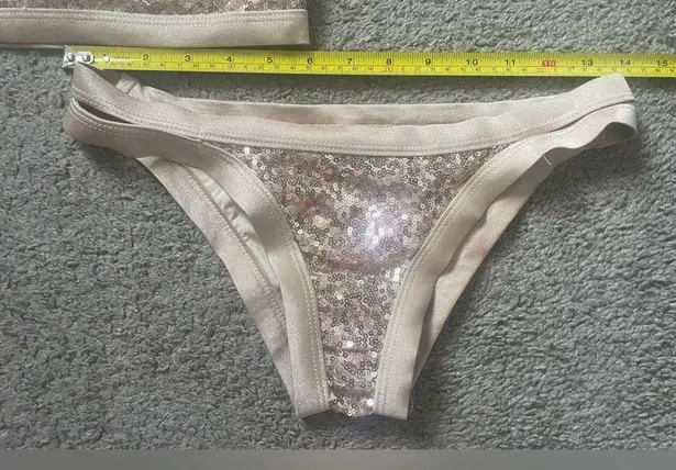 NWT Champagne Sequin Sparkle Two