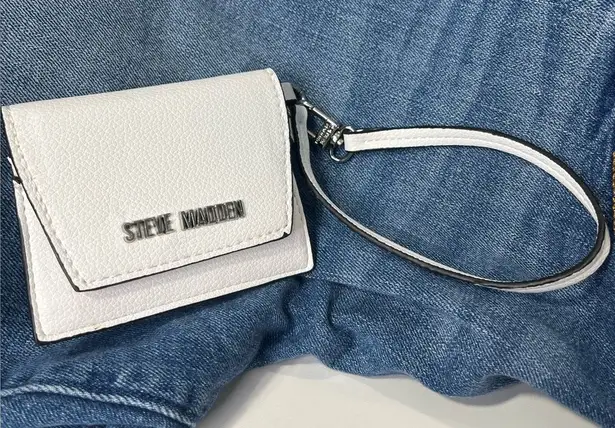 Steve Madden  Credit Card/ID Wallet with Wrist Strap White-OS - Image 1