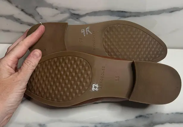 Aerosoles EUC Womens Brown Faux Leather Career Classic Easton Loafer Sz 8.5 Wide