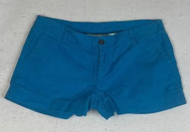 The North Face  Women’s Linen blend Chino Style Shorts Teal Blue Size 6