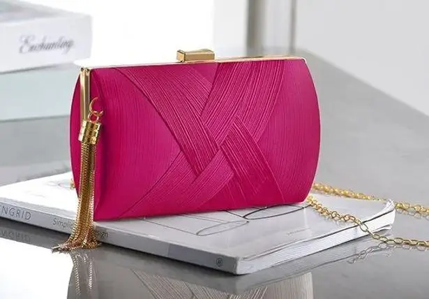 Womens Elegant Tassel Evening Clutch Cross Body & Purse Bag Wedding Prom Formal