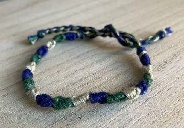 Handmade Maribel Bracelet, anklet, trendy, comfortable, tie, embroidery thread, woven, gi