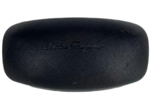 Salvatore Ferragamo Luxurious Black and Tan Sunglasses