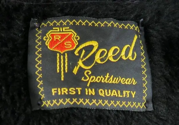 Vintage 70s Reed Sportsman Grey Leather Belted Trench Coat Size M