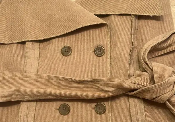 Making the Cut Deconstructed Strapless Corset halter Top size Medium corduroy