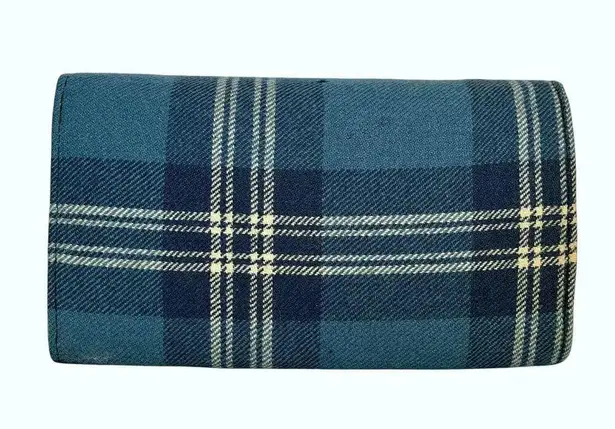 Brown’s Of Bermuda NWOT Vintage Brown's of Bermuda Set: Blue Wool Tartan Plaid Handbag & Wallet