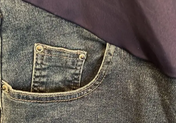 PACBREEZE Women's Maternity Jeans Over The Belly Slim Stretchy Pants Size XL NWT