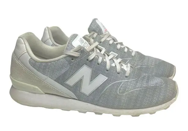 New Balance  Womens Sz 7 Re-Engineered 696 Sneakers Gray White  WL696RWT