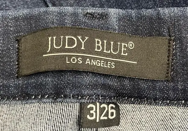 Judy Blue Pull On Super Flare Jean Dark Wash Bellbottom Jeans Womens Size 26 | 2