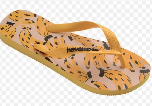Farm Rio Havaianas x Cheetah Bananas Flip Flop. Size 9/10