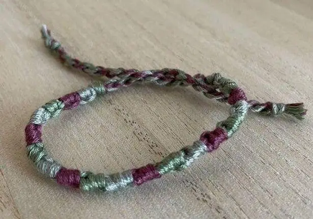 Handmade Talullah Bracelet, anklet, trendy, comfortable, tie, embroidery thread, woven, g