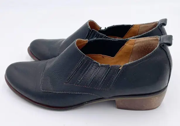 Latigo Women's Imagine Black Leather Slip On Booties Size 10 Boho Dark Academia