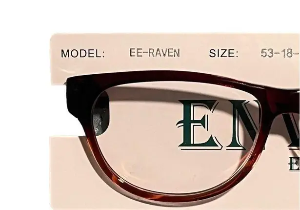 Envy Glasses Womens Eyewear Brown Clear Casual Wear Business Smart 53-18-140 NEW