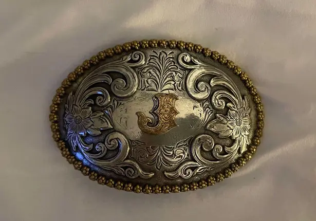 Nacona J Initial Belt Buckle