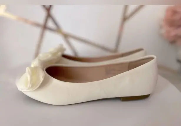 Fever Sole White Ballet Women's Flats (SH92) Size 7