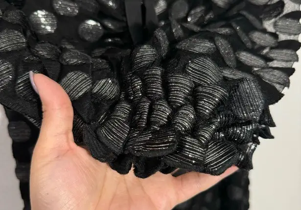 NWT REVOLVE x House of Harlow 1960 Rory Maxi Dress in Black Metallic Dot Size XL